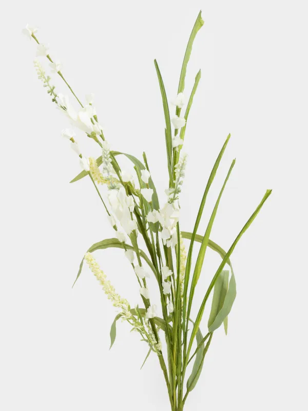 Сәндік бұтақ, 75 см, пластик/полиэстер, Ақ бөрібұршақ, Flower garden, image-1