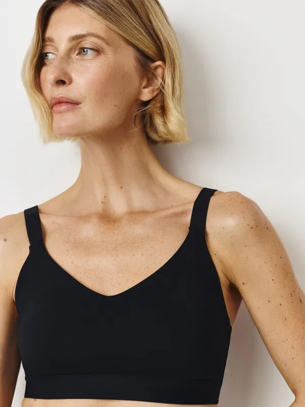 Әйелдерге арналған топ, спорттық, өлшемі L, чашкалары бар, нейлон/спандекс, қара, Ramuna, image-1