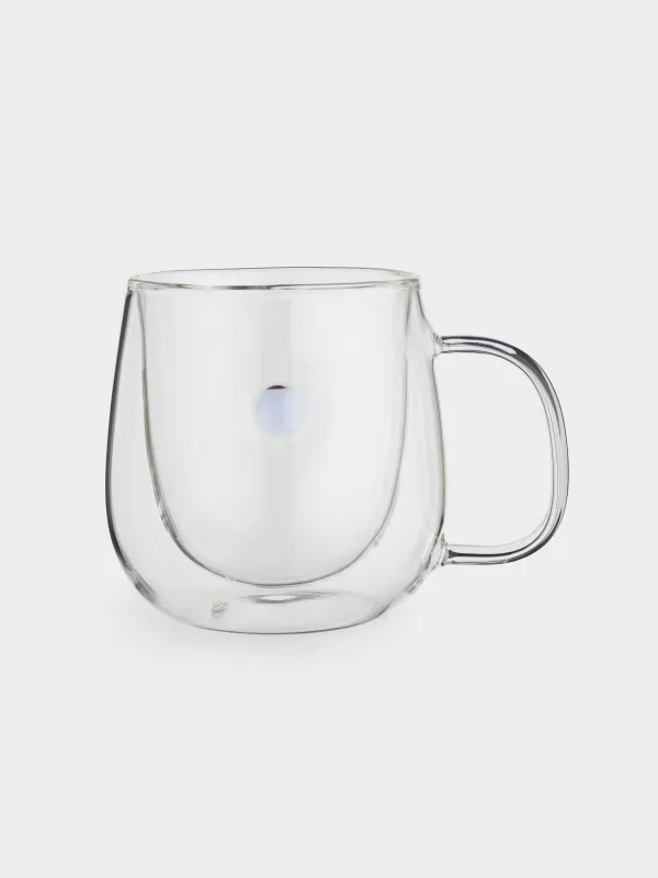 Кружка, 280 мл, стекло Б, Сиреневая точка, Air decor, image-0