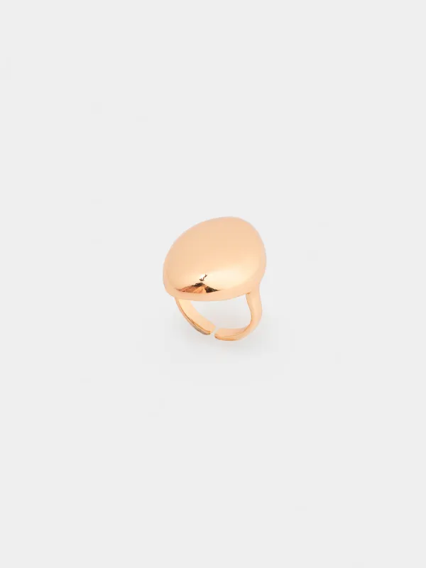 Сақина, 2 см, бірыңғай өлшем, металл, алтын, Jewelry, image-0