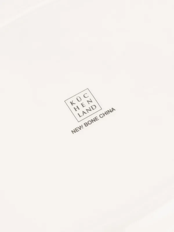 Ыдыс, 30х21 см, Фарфор N, ақ, сопақ, ескірген гүлдер, La flore, image-2