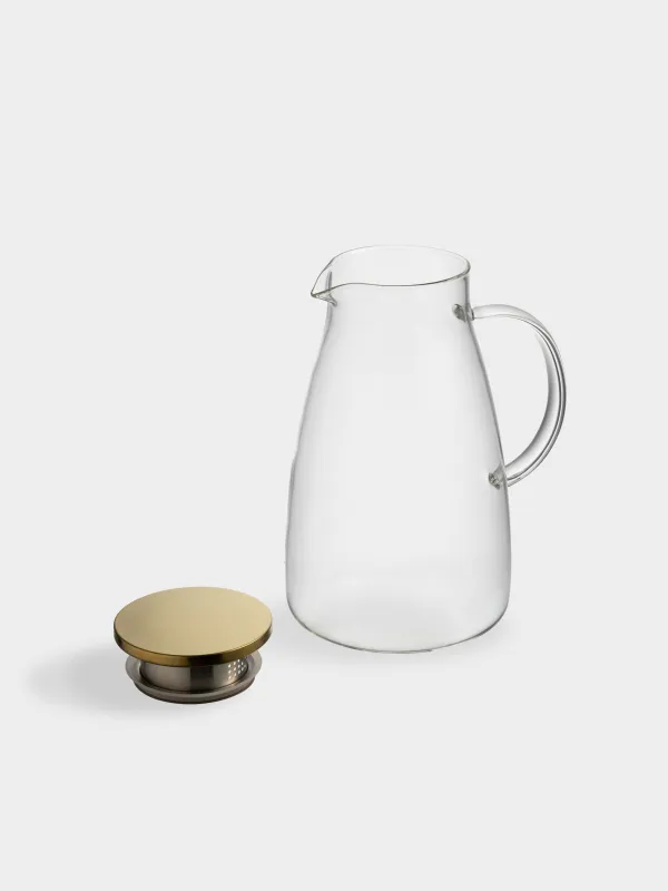 Құмыра, 2 л, сүзгі қақпағы бар, шыны Б/болат, алтын, Classic gold, image-3