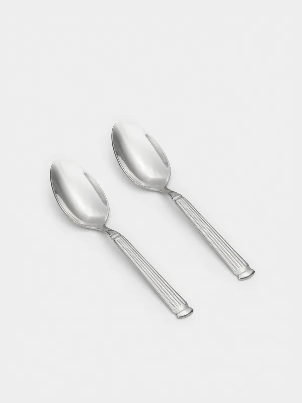 Шай қасық, 2 дана, болат, Жолақтар, Manresa, image-1