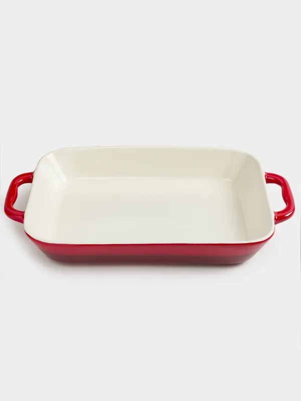 Пісіруге арналған қалып, 34х24 см, керамика, тікбұрышты, қызғылт, Градиент, Cakes gradient, image-5