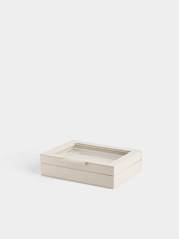 Зергерлік қобдиша, 20х15 см, жасанды былғары/МДФ, сарғылт-қоңыр, Premiere one, image-0