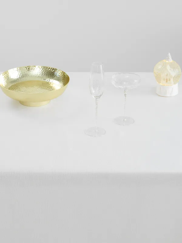 Скатерть, 160х160 см, полиэстер, белая, Цветочное кружево, Flower lace gold, image-5