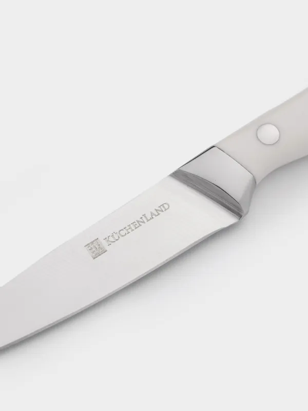 Нож для чистки овощей, 9 см, сталь/пластик, белый, Solo white, image-2