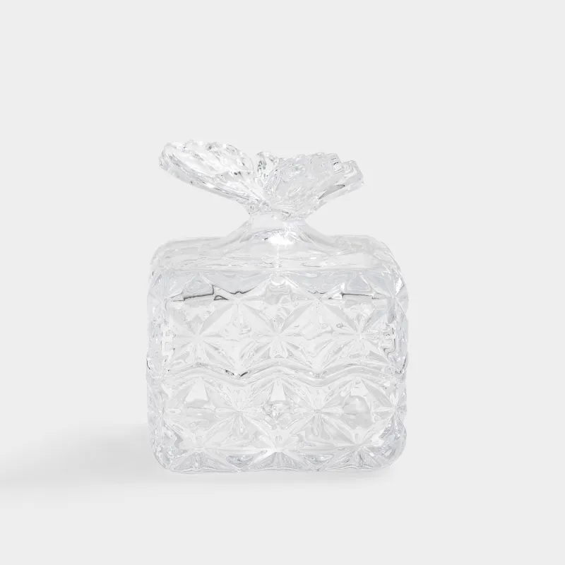 Сақтау ыдысы, 8х10 см, 200 мл, шыны Р, Көбелек, Butterfly