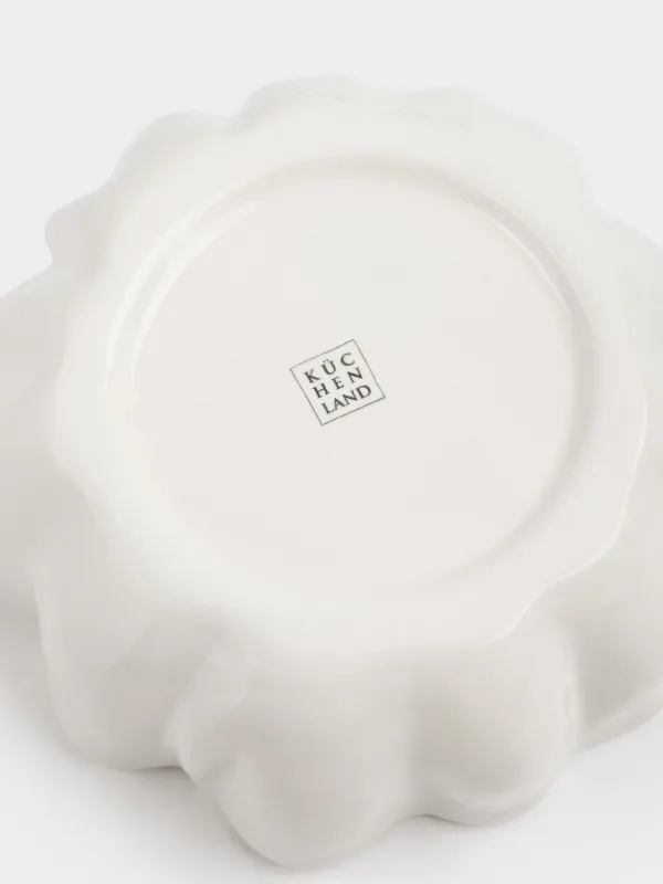 Пиала, 14х6 см, 450 мл, керамика D, молочная, Волнистый край, Crumple, image-3