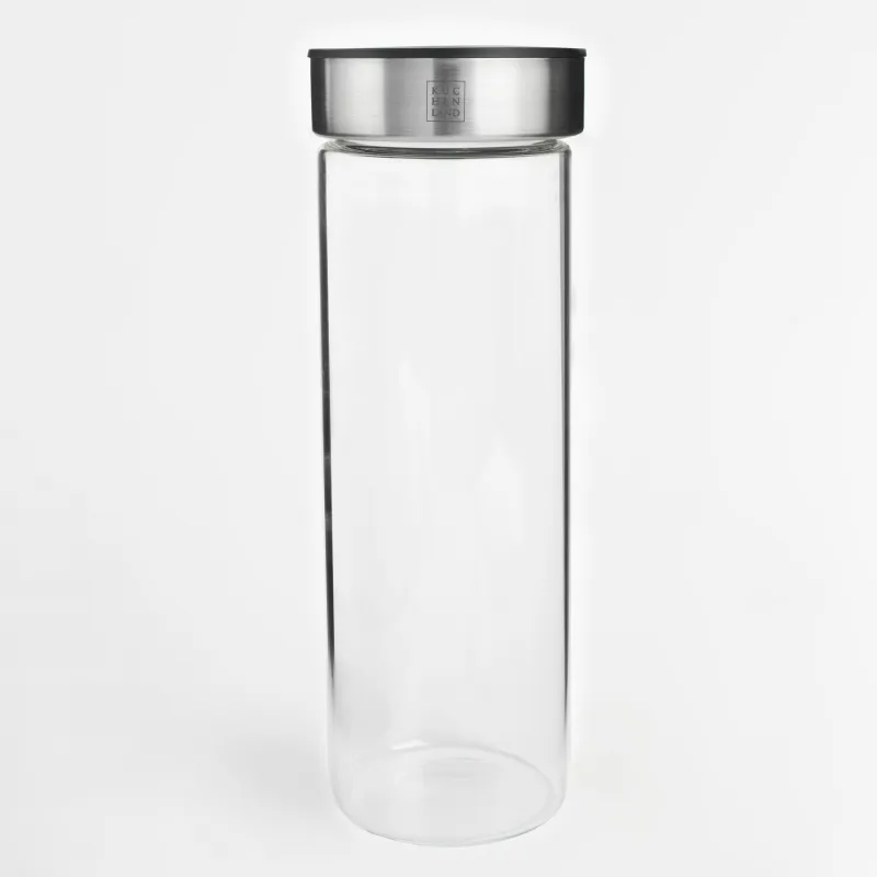 Азық-түлікке арналған банка, 1,4 л, Шыны пайдаланылған / пластик, жайлылық