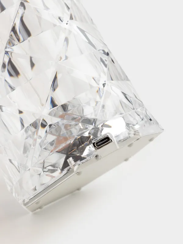 Светильник сенсорный, 21 см, беспроводной, пластик/металл, Ромб, Rhomb, image-3