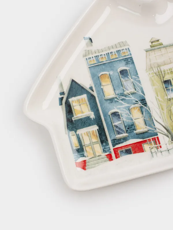 Ыдыс, 20х18 см, керамика, ақ, Дизайн, House built, image-1