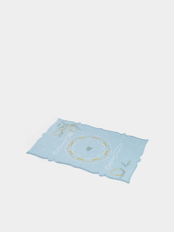 Аспаптарға арналған майлық, 30х45 см, полиэстер, тікбұрышты, ашық көгілдір, Қызмет көрсететін, Enclose, image-1