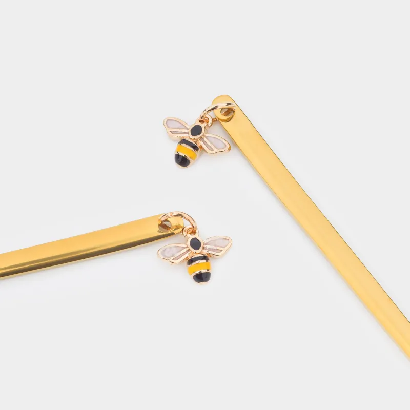 Десерт қасығы, 14 см, 2 дана, болат, алтын, Ара, Honey, image-2