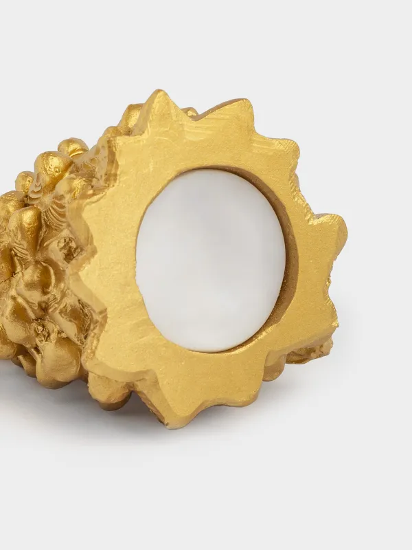 Ақша жәшігі, 10 см, полирезин, алтын, Жылқы, Horse gold, image-4