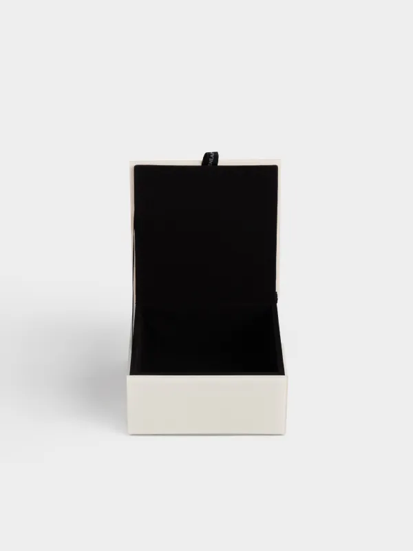 Зергерлік қобдиша, 12х6 см, шыны, айнасы бар, сарғылт-қоңыр, Гүл, Glossy color, image-3