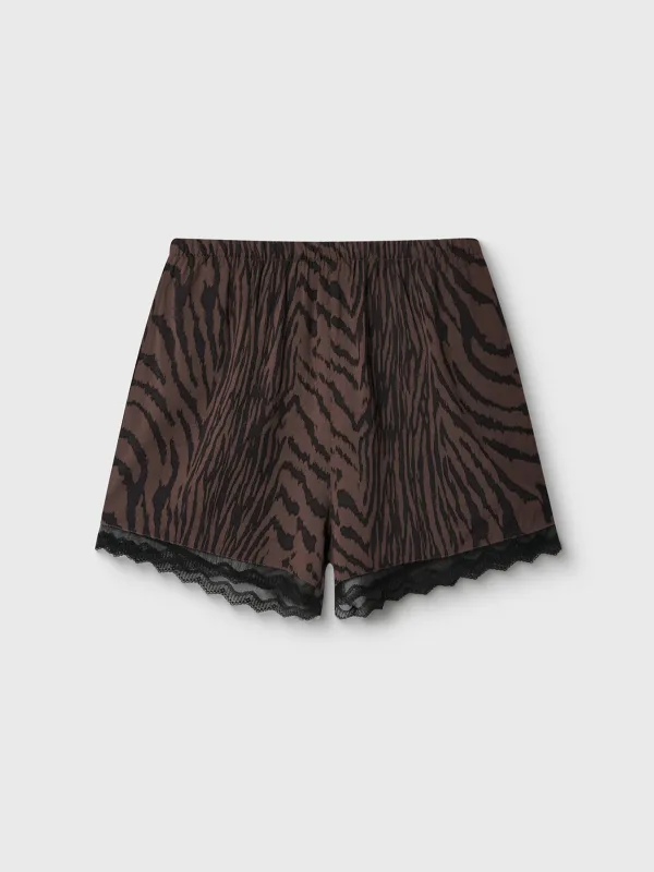 Әйелдер шорттары, үйге арналған, өлшемі M, шілтерлі, вискоза, ақ-қара, Zefina, image-6