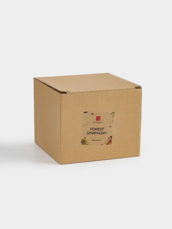 Салфетница, 12 см, с отделением для зубочисток, керамика D, Еж с тыквой, Forest symphony, image-5