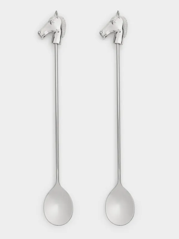 Ложка десертная, 15 см, 2 шт, сталь, Лошадь, Horse silver, image-3