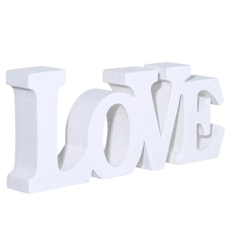 Мүсін, 14х6 см, ағаш, ақ, Love, image-1