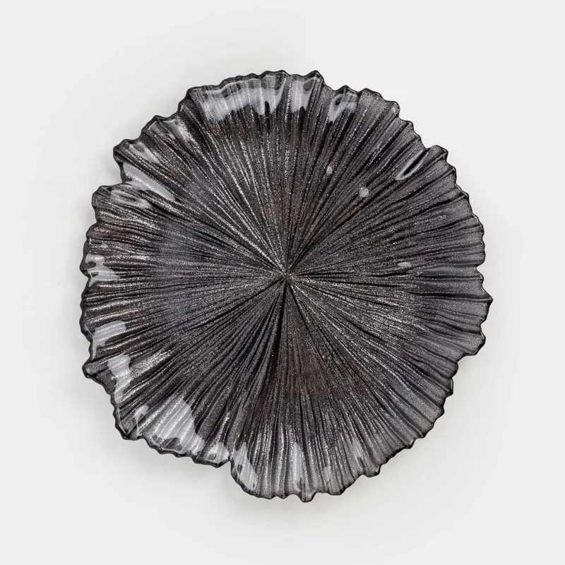 Тіскебасар тәрелкесі, 28 см, шыны Р, сұр, Verge