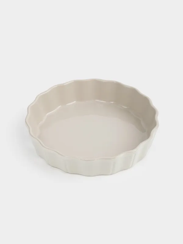 Форма для запекания, 24 см, керамика, круглая, молочно-бежевая, Cakes new, image-1