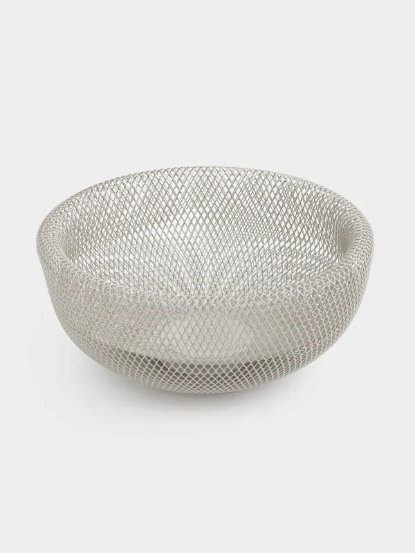 Жеміс себеті, 29 см, металл, сұр-сарғылт-қоңыр, Dainty twin, image-1