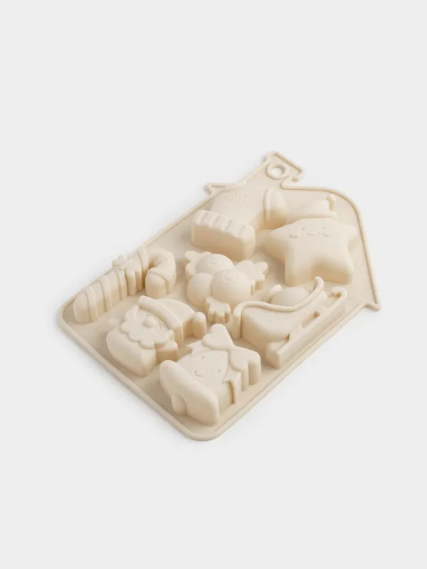 Кекстерді пісіруге арналған қалып, 21х16 см, 7 бөлім, силикон, сүт түстес, Үй, Bakery, image-2