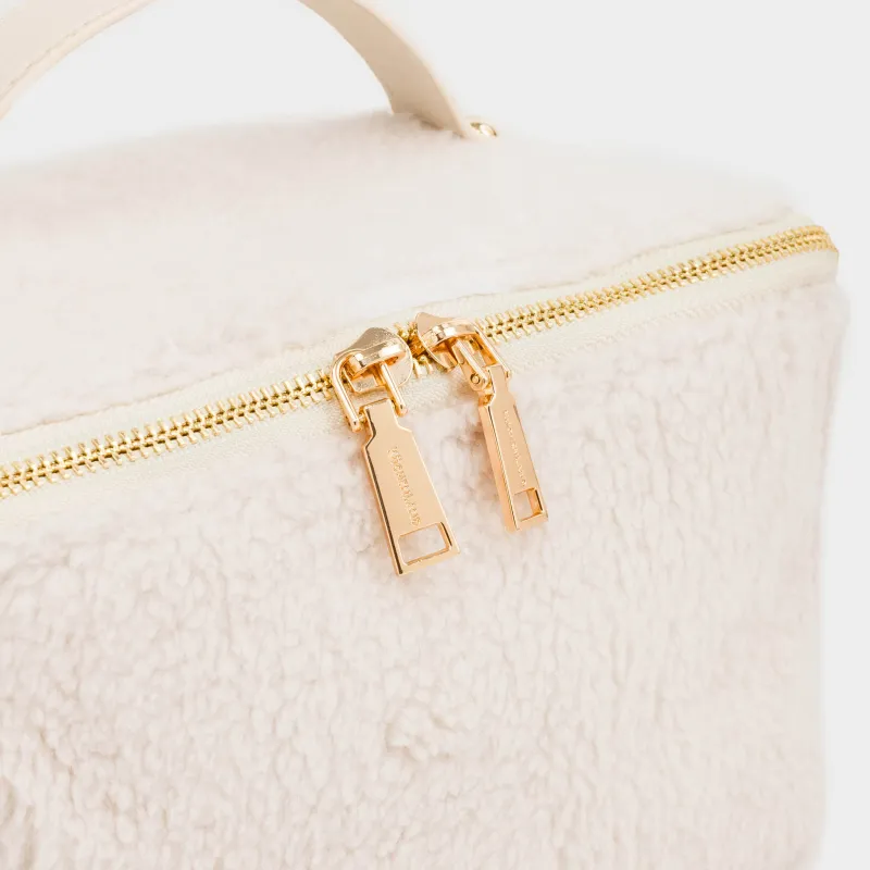 Косметикалық сөмке, 28х12 см, сабы бар, полиэстер, сүт түстес, Curled, image-5