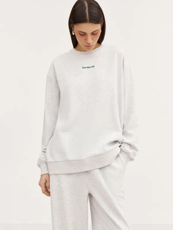 Свитшот женский, светло-серый, Jodie, image-0