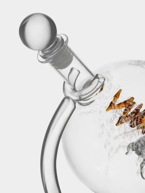 Графин, 650 мл, на подставке, стекло Б, Глобус с оленем, Bar, image-3