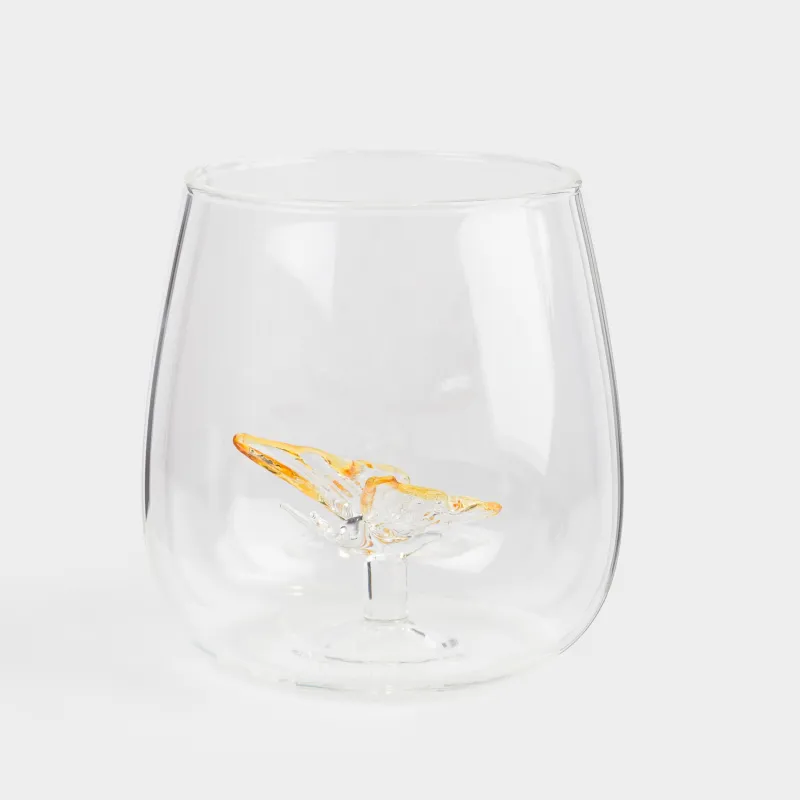 Стакан, 9 см, 400 мл, стекло Б, Бабочка, Shape, image-0