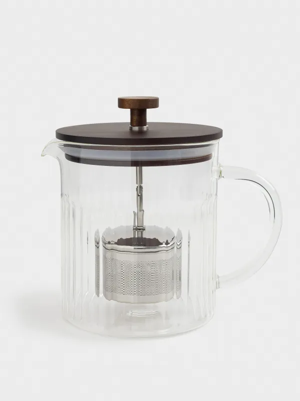 Шай демдеуге арналған шәйнек, 1 л, шыны Б/болат, Bell R, image-0