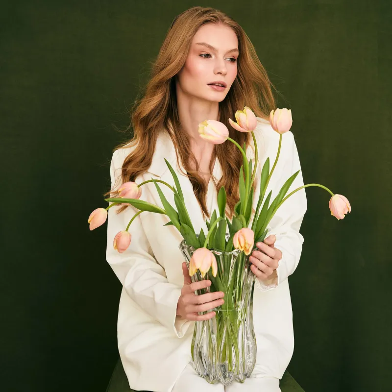 Гүл вазасы, 30 см, Шыны R, Ridi, image-6