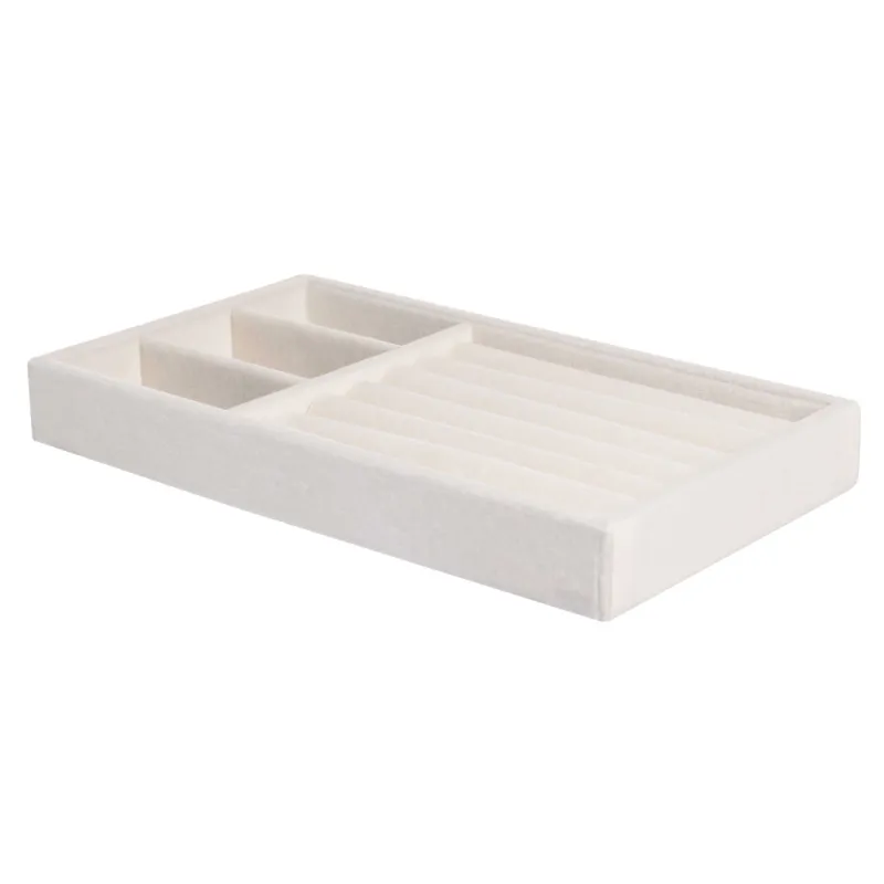 Органайзер для хранения украшений, 21х12 см, МДФ/вельвет, бежевый, Ethics