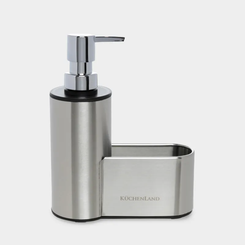 Диспенсер для моющего средства, 230 мл, органайзер, сталь. Keeping