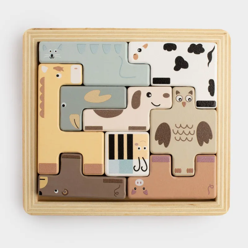 Ойыншық-сұрыптаушы, 13х14 см, дамытушы, МДФ, түрлі-түсті, басқатырғыштар, Kiddy