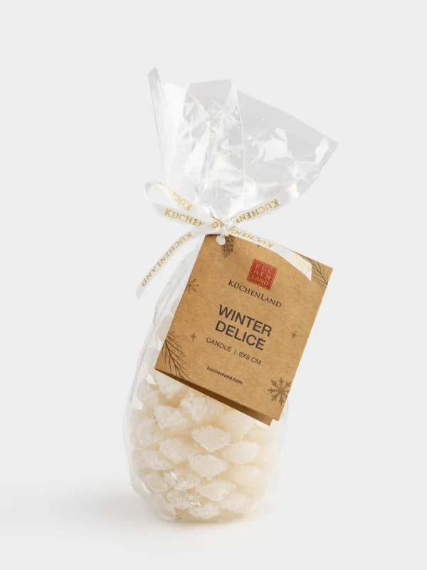 Шам, 6х9 см, сүт түстес, Шырша бүршігі, Winter delice, image-3