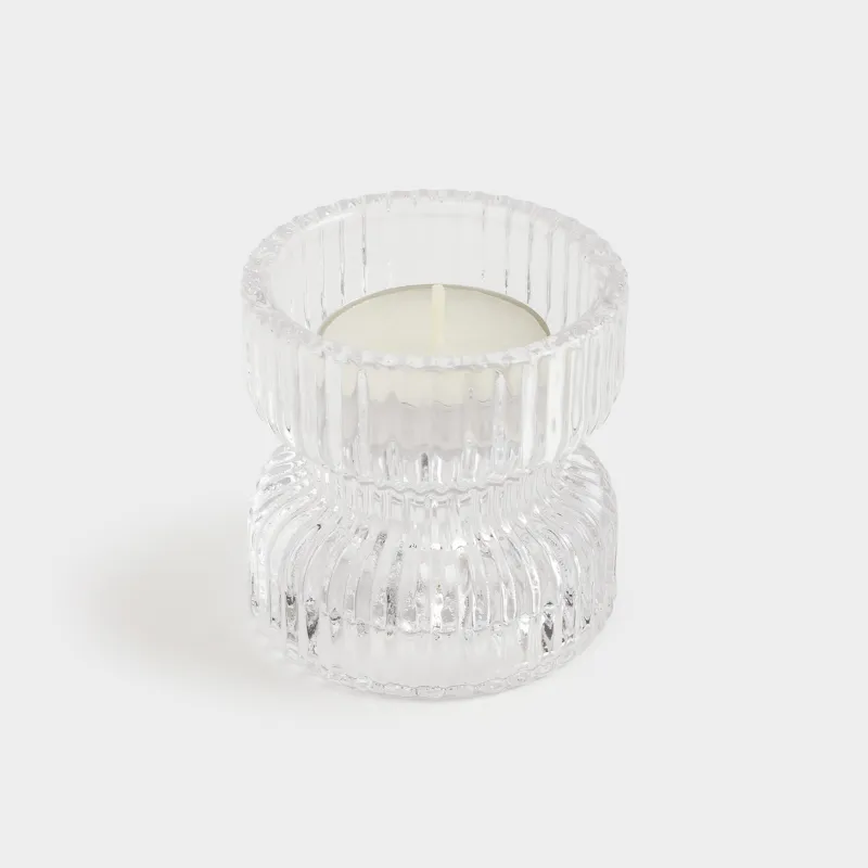 Подсвечник, 6x7 см, для тонкой/чайной свечи, стекло, Ribedic, image-4