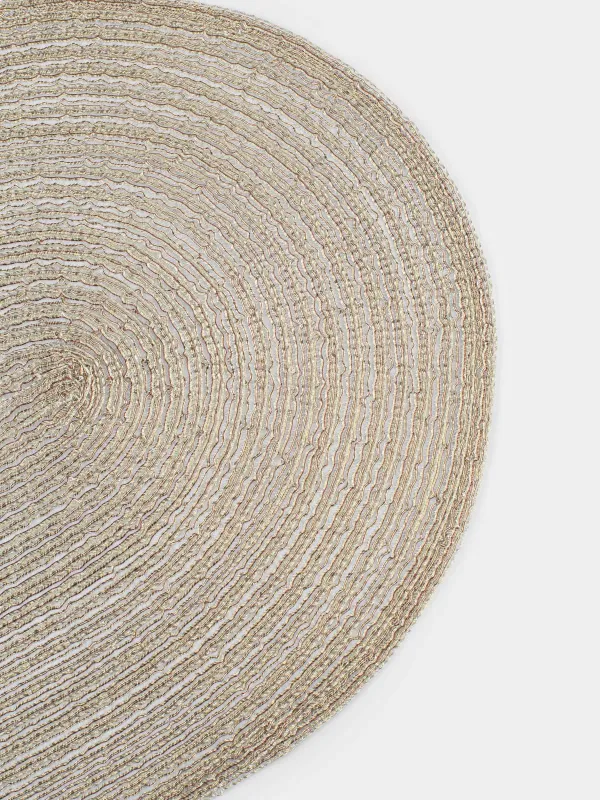 Аспап астындағы майлық, 30х45 см, полиэстер, сопақша, шампань, Rotary shine, image-3