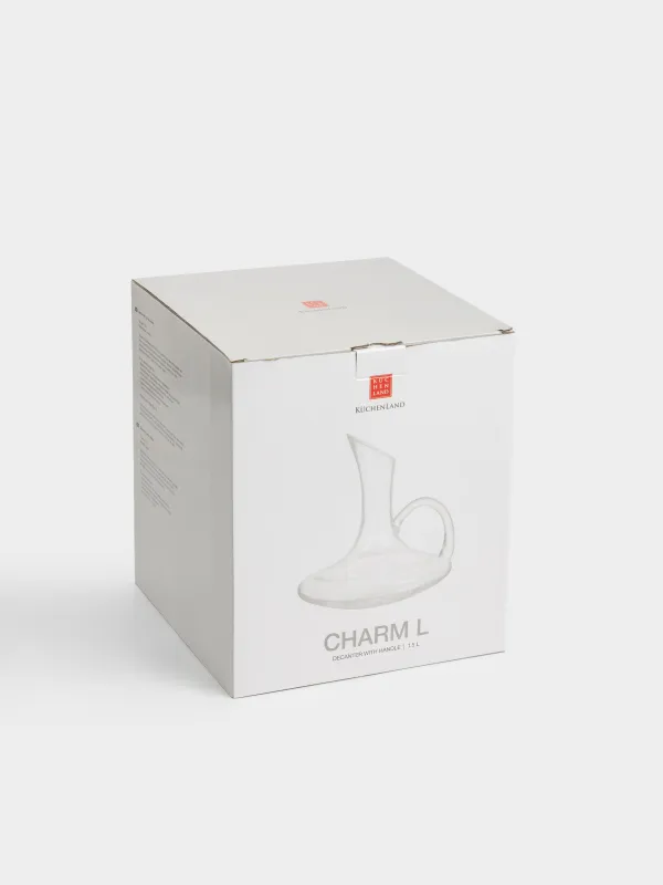 Декантер, 1,5 л, с ручкой, стекло, Charm L, image-4