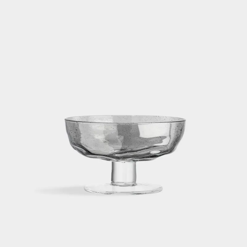 Креманка, 12 см, 340 мл, шыны, сұр, Drip, image-1