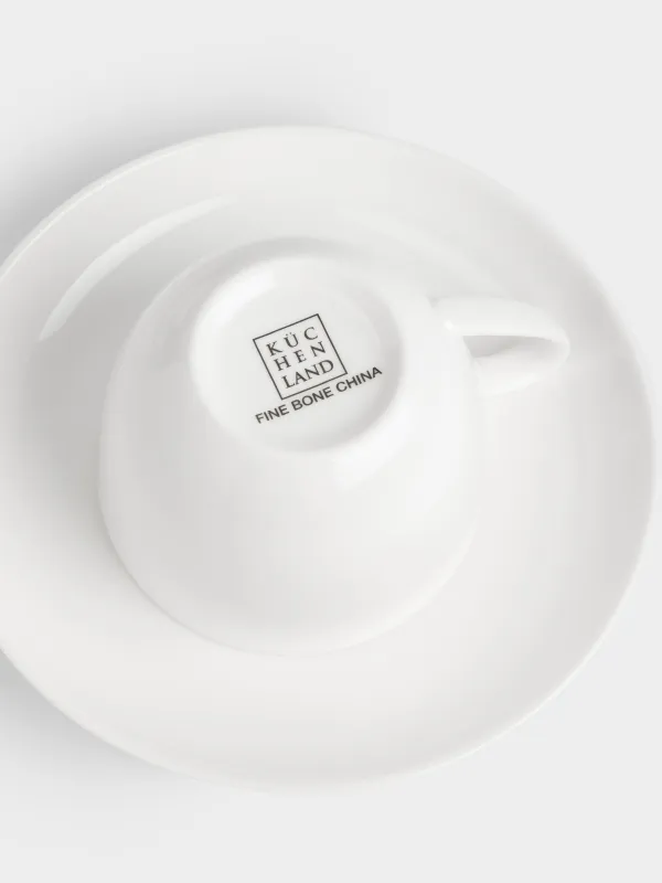 Шай жұбы, 2 адам, 4 зат, 270 мл, фарфор F, ақ, Ideal white, image-3