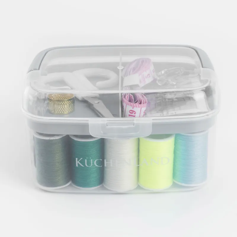 Тігін және қолөнер жиынтығы, 13х10 см, 40 пр, ұйымдастырушыда, пластик / металл, сұр, жіп, image-6