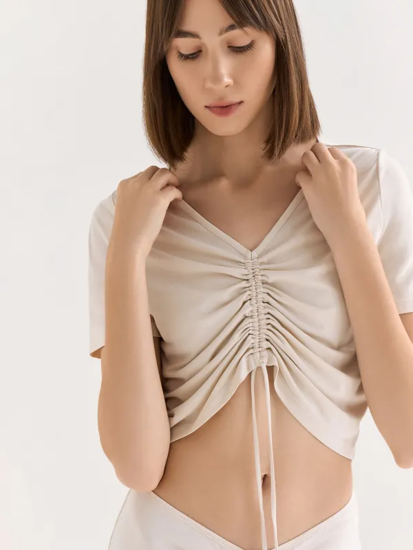 Кроп-топ со сборкой, Ametina, image-2