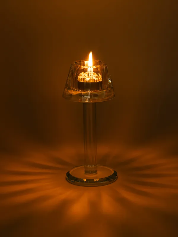 Подсвечник, 18 см, для чайной свечи, Торшер, Lux crystal, image-5