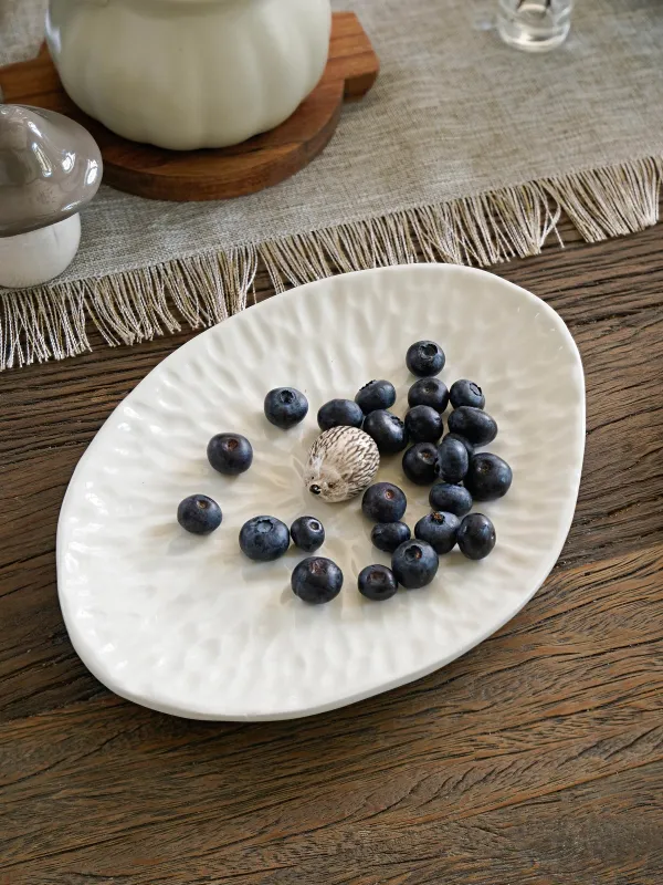 Ыдыс, 24х17 см, керамика, сүт түстес, Кірпі, Slight frost, image-6