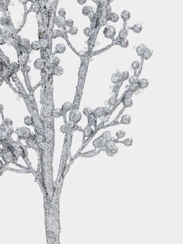 Ветка декоративная, 70 см, Серебристые бусины, Sparkle balls, image-2