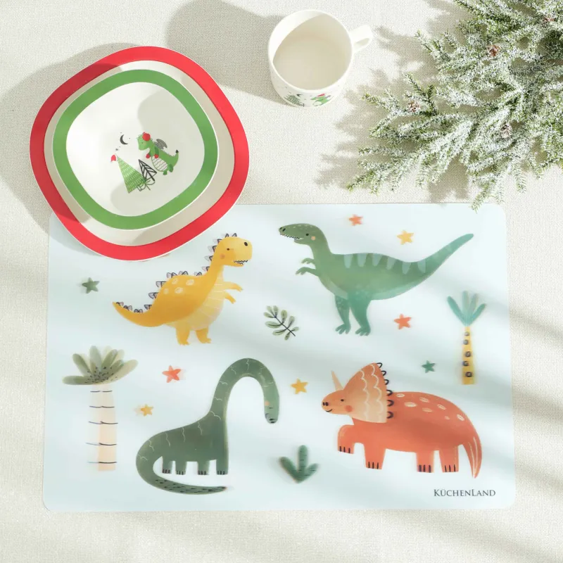 Салфетка под приборы, 28х43 см, 3D, Динозавры, Dino, image-1