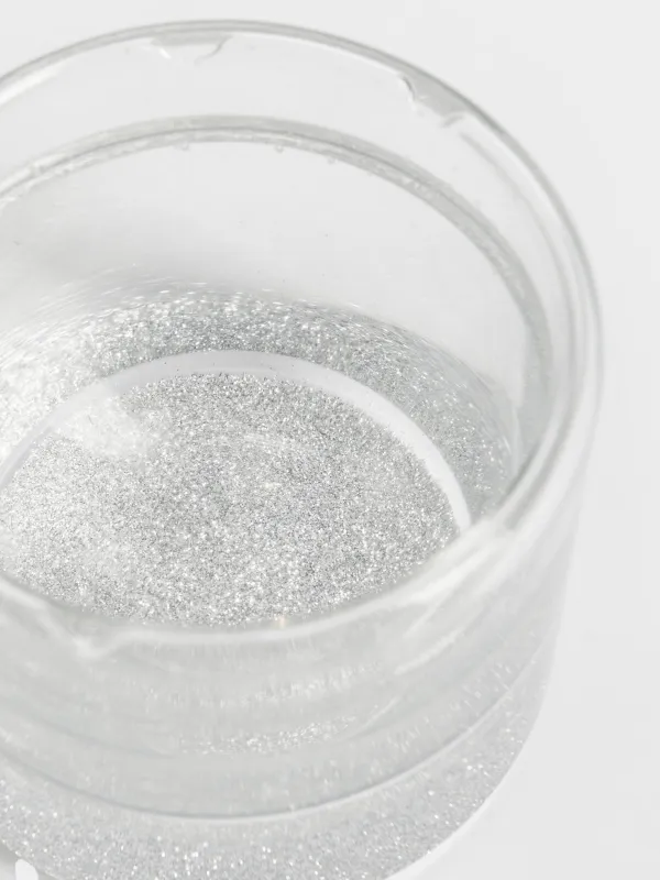 Саптыаяқ, 200 мл, шыны Б, ішінде жылтырақтары бар, Air decor, image-3